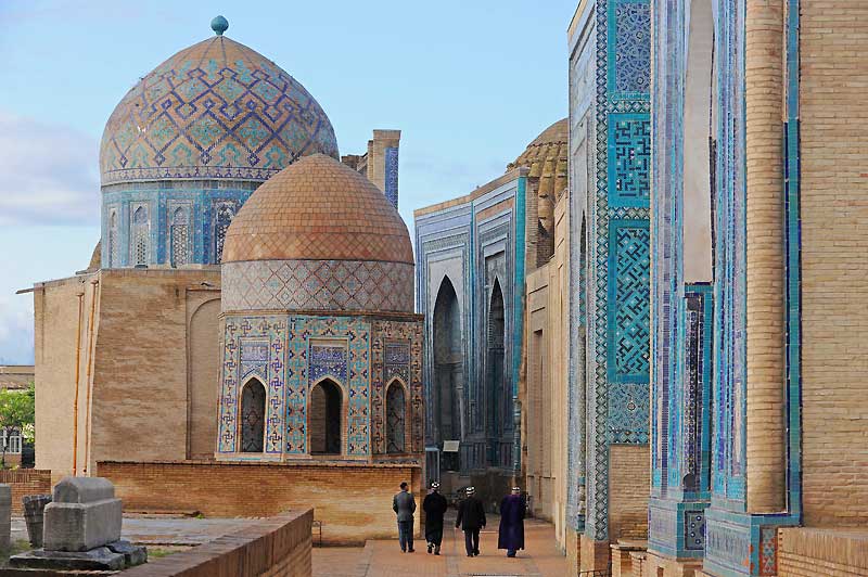 A Samarkand la nécropole de Chakhi Zinda A Samarkand la nécropole de Chakhi Zinda - credit photo lanniao.wordpress.com