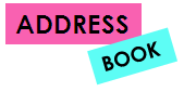 ADDRESS BOOK SHOPPING FASHION IN THE WORLD