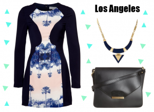 Fashion selection dress bag jewerly look los angeles style los angeles dressing